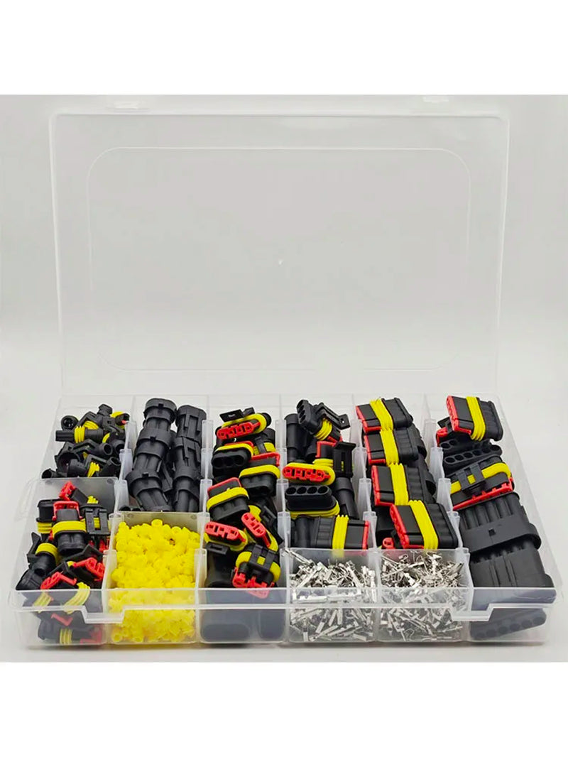 Waterproof Connectors Kit Automotive Wire Quick Connector Electrical in Car Wiring Auto Seal Socket 1 2 3 4 5 6 Pin Plug Kit Way