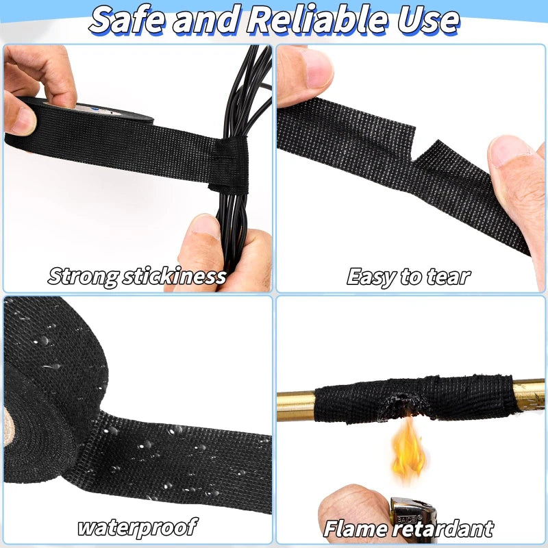 Automotive Wiring Harness Flannel Tape Insulating Tape Thickened High Viscosity Electronic Wire Automotive High Temperature