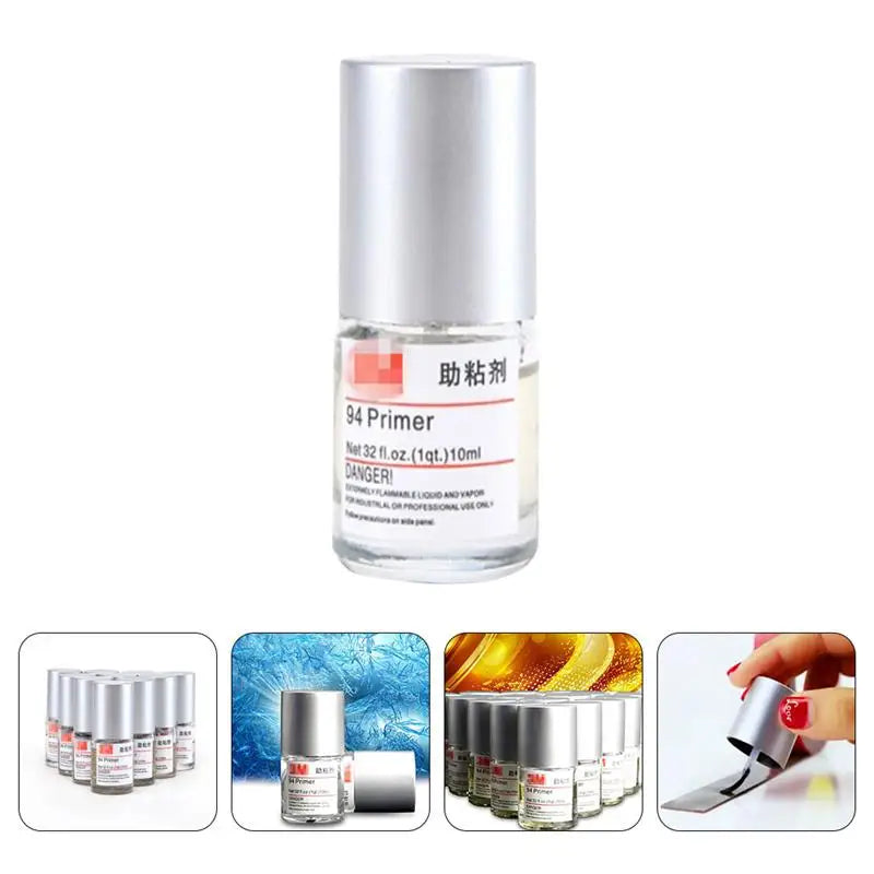 Automotive Tape Primer Adhesive Adhesion Promoter Bonder Automotive Decorative Strip Double-Sided Adhesive Aid 10ML