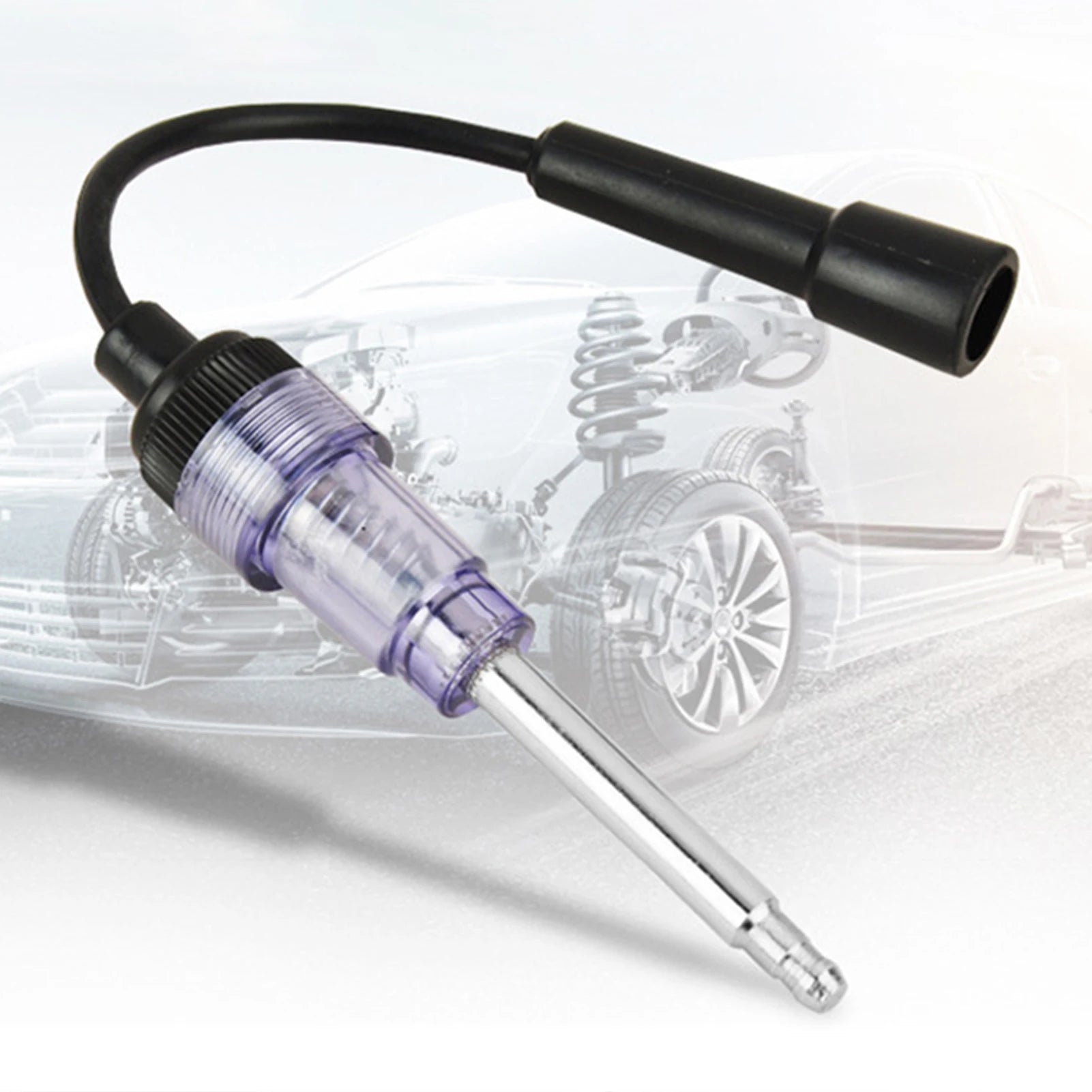 Automotive Spark Plug Tester Convenient to Use Metal Connectors Ignition Tester for Automotive Car Lawnmower