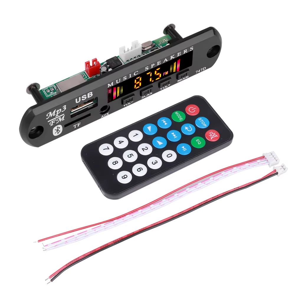 9V 12V Car Radio Stereo MP3 WMA Decoder Board Audio Module USB TF Radio Bluetooth Wireless MP3 Player with Remote Control