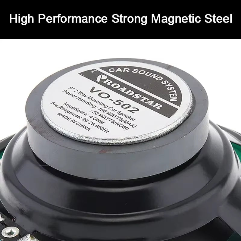 4/5/6.5 Inch Universal Car Coaxial Speakers Hifi Automotive Audio Full Range Frequency Subwoofer Enhanced Car Stereo Sound