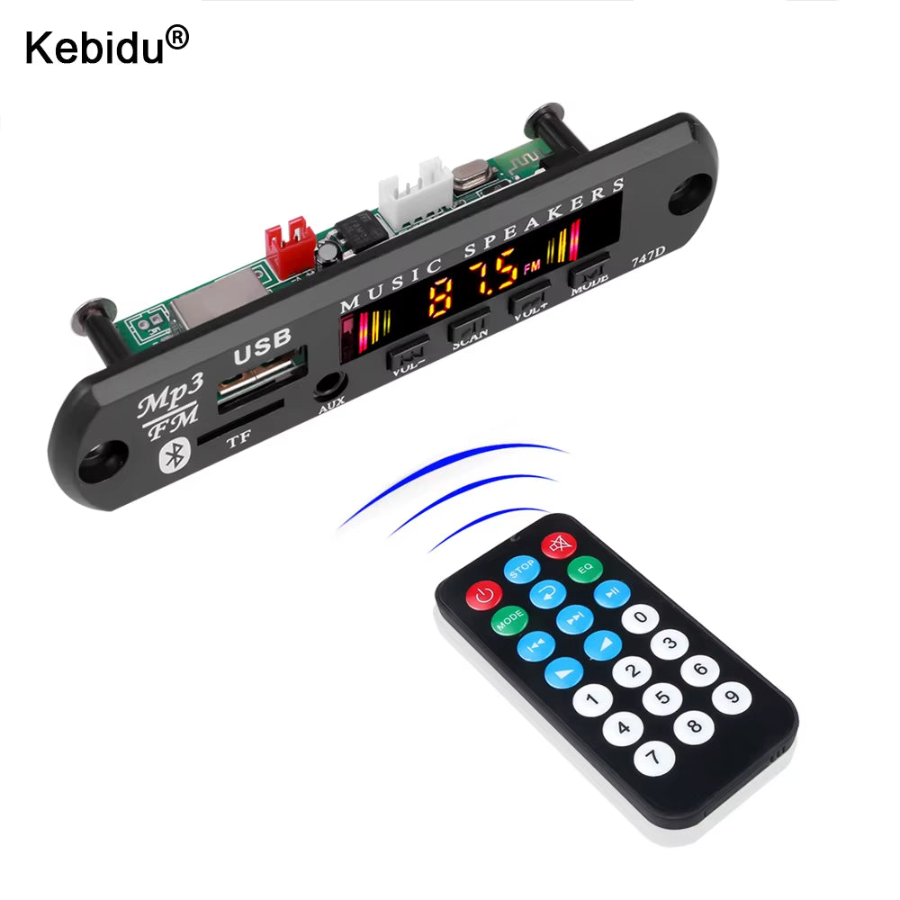 9V 12V Car Radio Stereo MP3 WMA Decoder Board Audio Module USB TF Radio Bluetooth Wireless MP3 Player with Remote Control