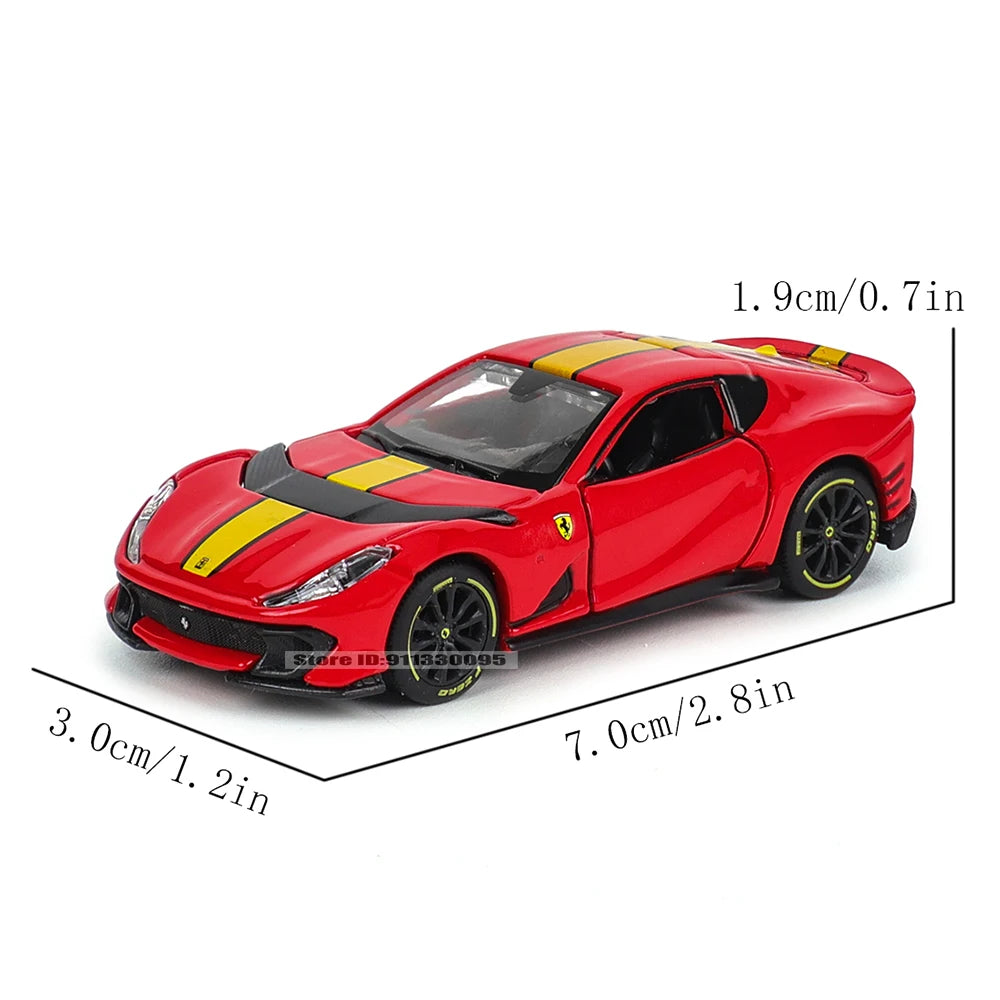 1: 64 Ferrari Series Multiple Choices SP3 812 ENZO F40 F12TDF SF90 458 Car Die Casting Model Children'S Gift Toy