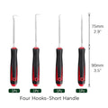 Car Auto Vehicle Oil Seal Screwdrivers Set O-Ring Seal Gasket Puller Remover Pick Hooks Tools Sealing Repair Tools 16Cm 4Pcs