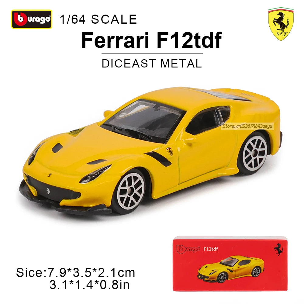 1: 64 Ferrari Series Multiple Choices SP3 812 ENZO F40 F12TDF SF90 458 Car Die Casting Model Children'S Gift Toy