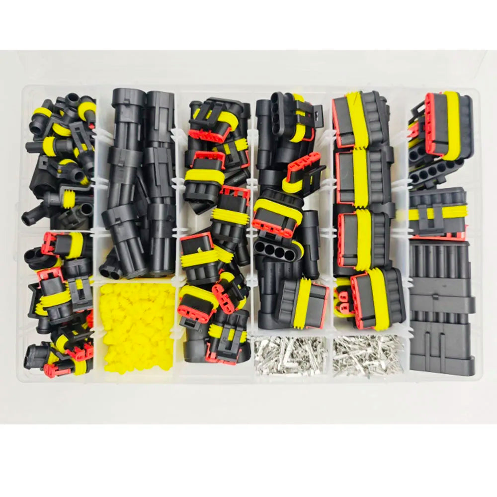 Waterproof Connectors Kit Automotive Wire Quick Connector Electrical in Car Wiring Auto Seal Socket 1 2 3 4 5 6 Pin Plug Kit Way