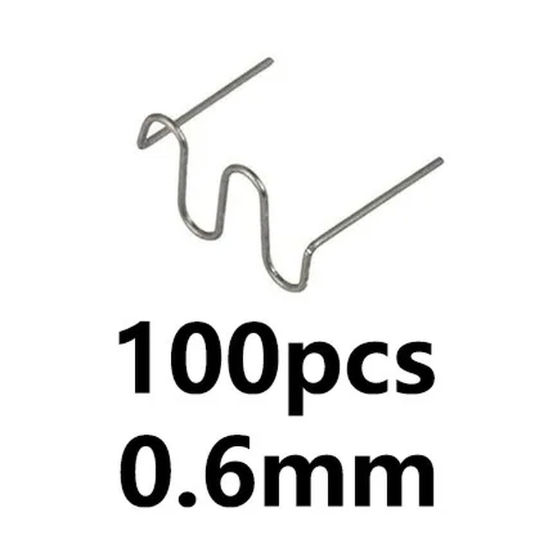 100-600Pcs Auto Plastic Repair Welding Nails Car Bumper Repair Welded Stud Precut Wave Nails Machine Welding Hot Stapler