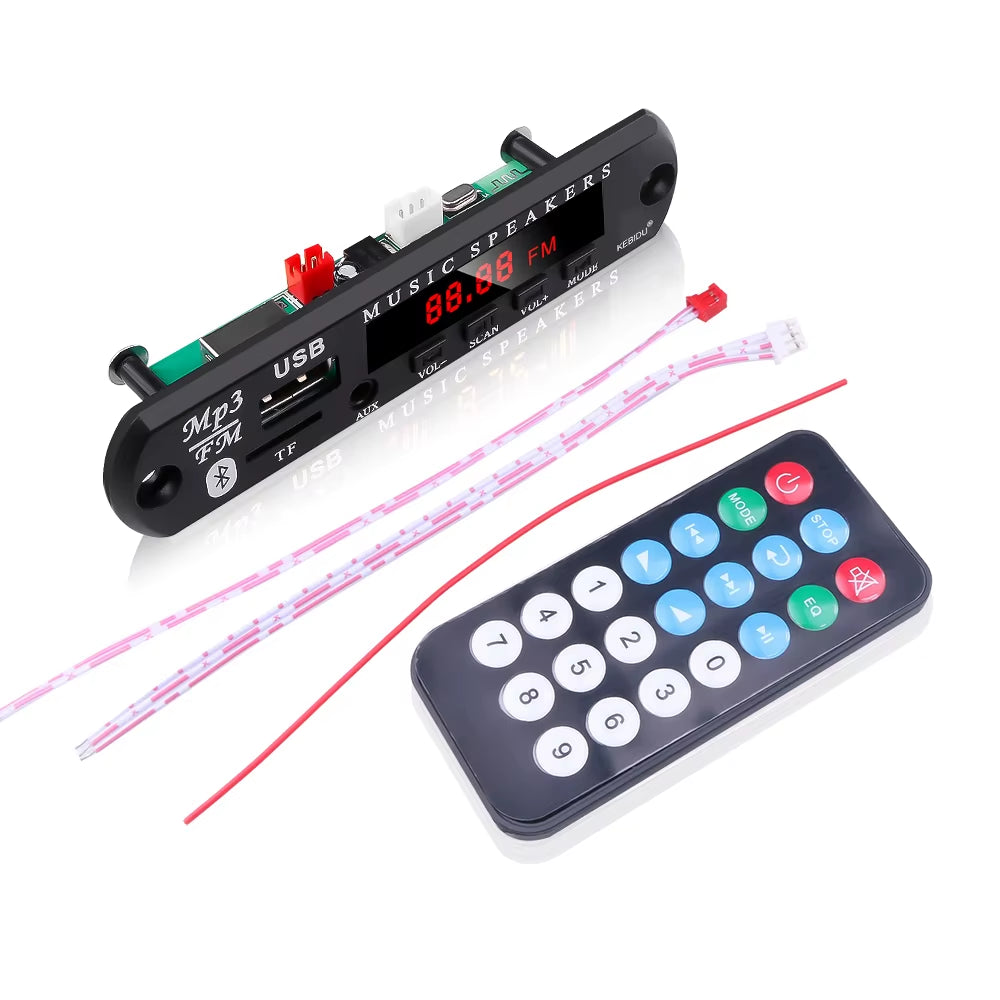 9V 12V Car Radio Stereo MP3 WMA Decoder Board Audio Module USB TF Radio Bluetooth Wireless MP3 Player with Remote Control