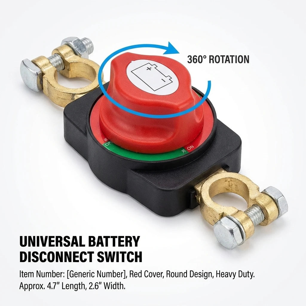 Universal Car Battery Disconnect Switch Manual Circuit Breaker Anti-Power off Leakage Protector Universal Auto Parts