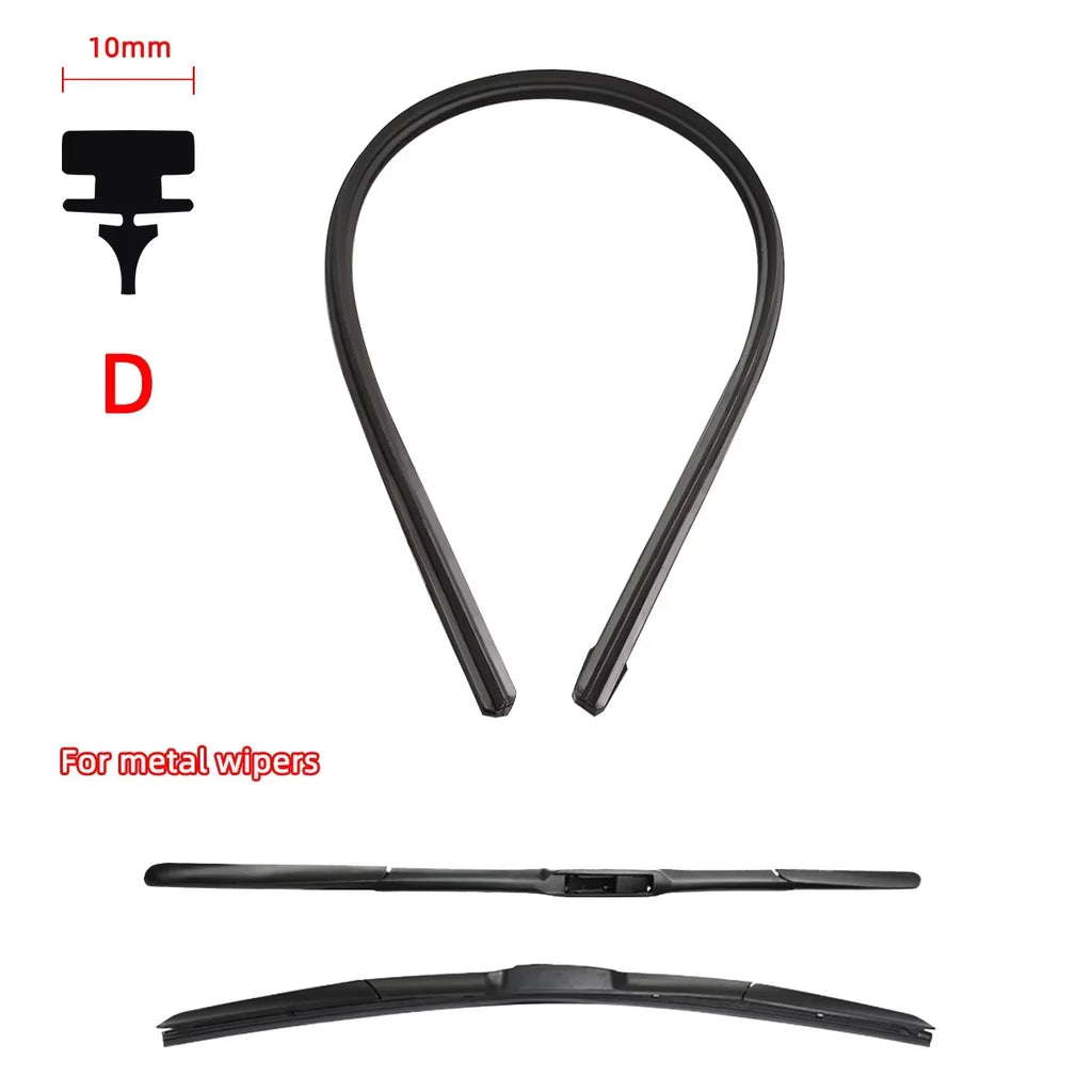 Car Wiper Rubber Strips Refill Wiper Blade Replacement Parts All Types Seasons Windshield Wiper Blades Blade Soft Car Accessorie