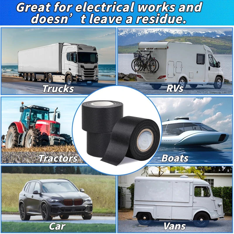 Automotive Wiring Harness Flannel Tape Insulating Tape Thickened High Viscosity Electronic Wire Automotive High Temperature