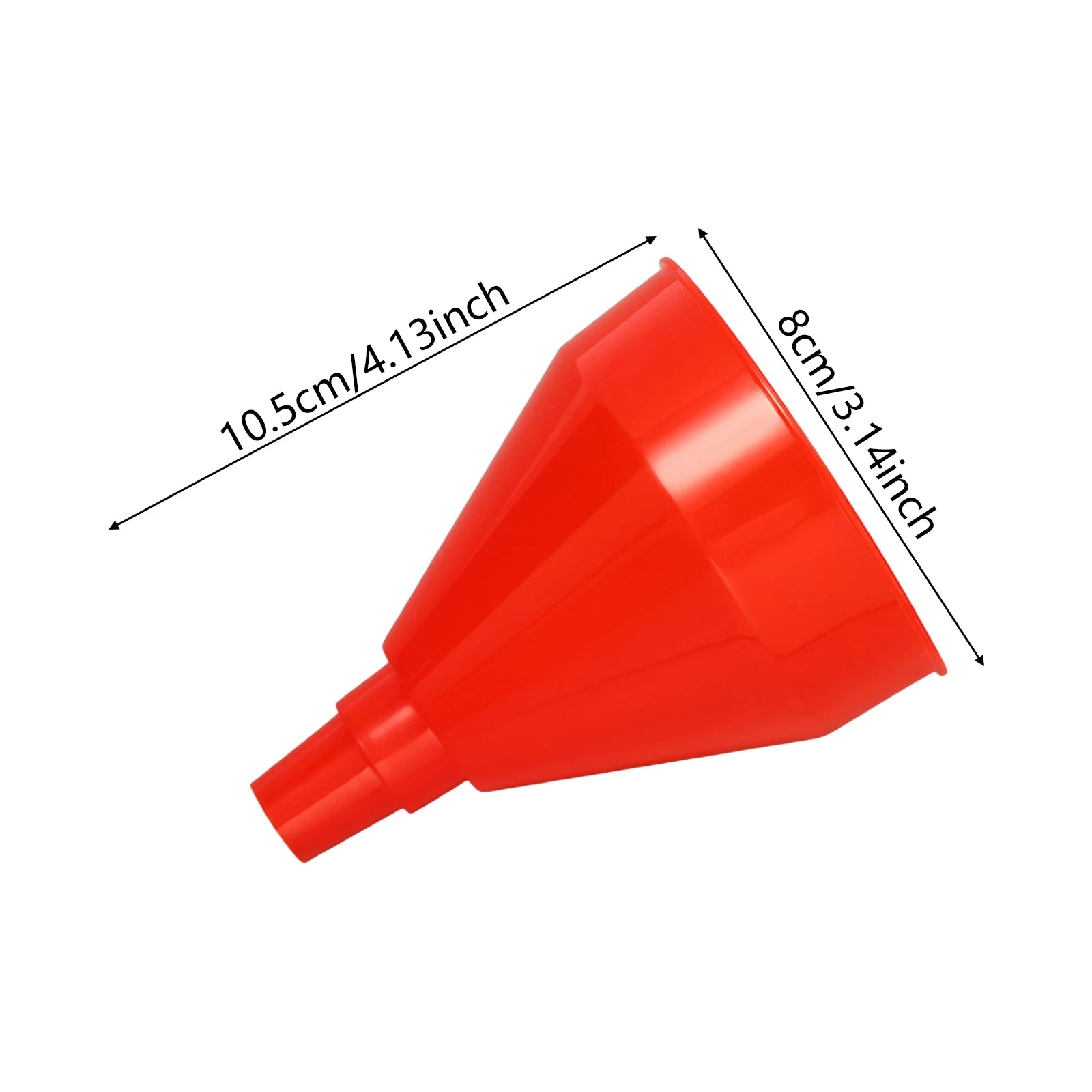 Automotive Plastic Funnel Set Wide Mouth Fuel and Oil Multi-Use Flexible Right Angle Funnels for Water Coolant and Engine Oil