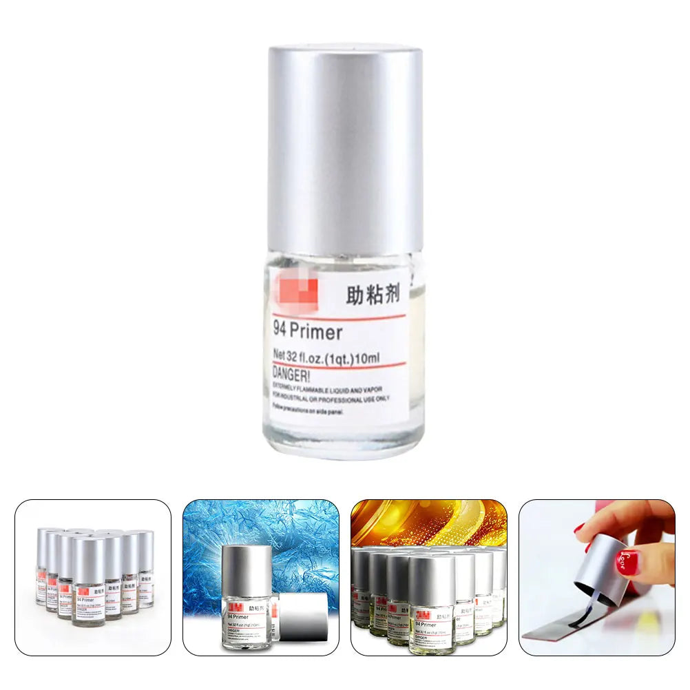 Automotive Tape Primer Adhesive Adhesion Promoter Bonder Automotive Decorative Strip Double-Sided Adhesive Aid 10ML