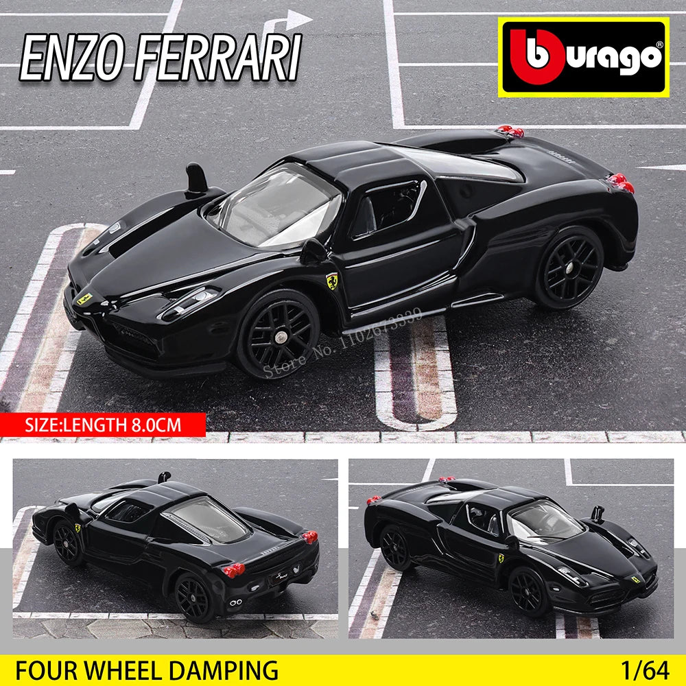1: 64 Ferrari Series Multiple Choices SP3 812 ENZO F40 F12TDF SF90 458 Car Die Casting Model Children'S Gift Toy