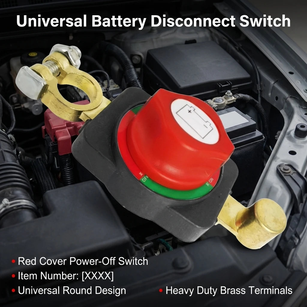 Universal Car Battery Disconnect Switch Manual Circuit Breaker Anti-Power off Leakage Protector Universal Auto Parts
