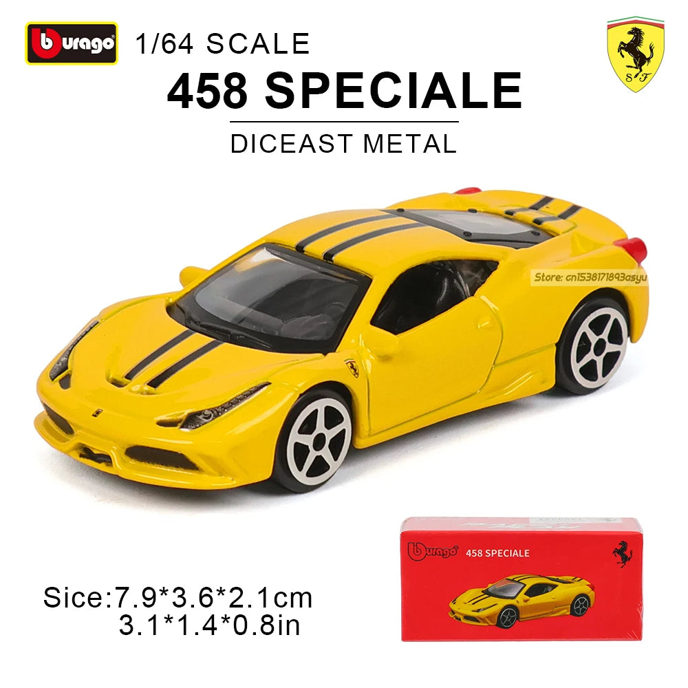 1: 64 Ferrari Series Multiple Choices SP3 812 ENZO F40 F12TDF SF90 458 Car Die Casting Model Children'S Gift Toy