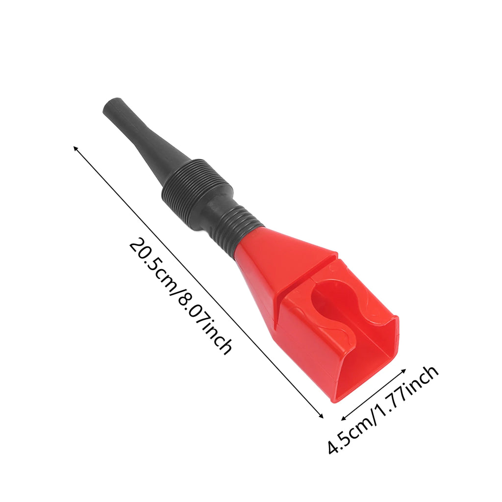 Automotive Plastic Funnel Set Wide Mouth Fuel and Oil Multi-Use Flexible Right Angle Funnels for Water Coolant and Engine Oil