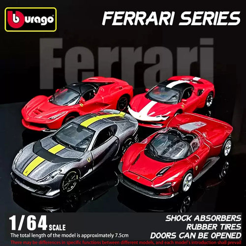 1: 64 Ferrari Series Multiple Choices SP3 812 ENZO F40 F12TDF SF90 458 Car Die Casting Model Children'S Gift Toy