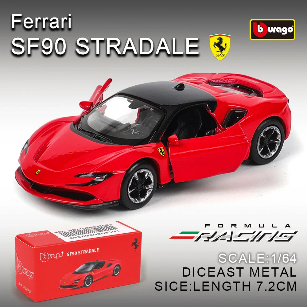 1: 64 Ferrari Series Multiple Choices SP3 812 ENZO F40 F12TDF SF90 458 Car Die Casting Model Children'S Gift Toy