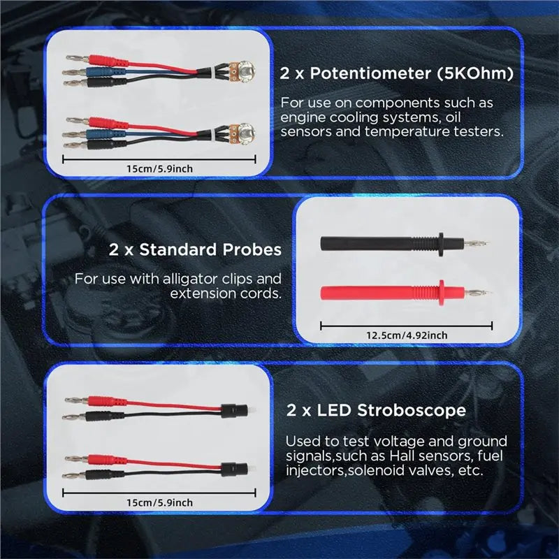 Automotive Connector Testing Line Automotive Wiring Harness Automotive Diagnostic Tools Multimeter Test Leads