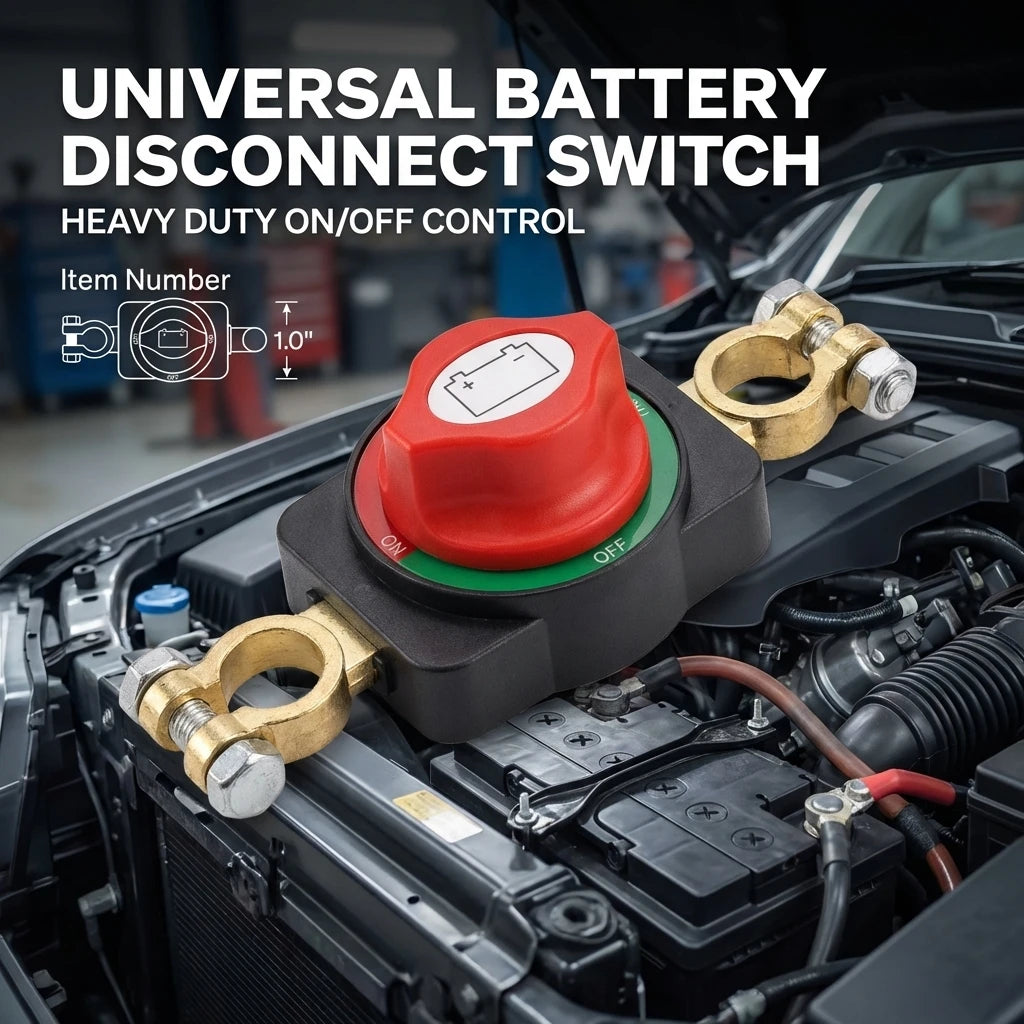 Universal Car Battery Disconnect Switch Manual Circuit Breaker Anti-Power off Leakage Protector Universal Auto Parts