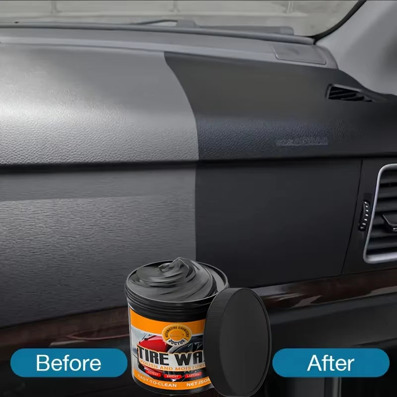 Automotive Plastic Repair Cream - Restore Black Shine, Durable Coating Set for Automotive Detail Repair and Care