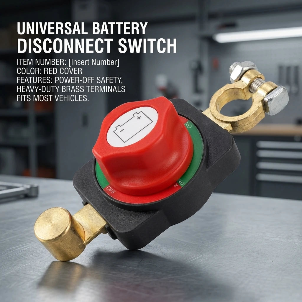 Universal Car Battery Disconnect Switch Manual Circuit Breaker Anti-Power off Leakage Protector Universal Auto Parts
