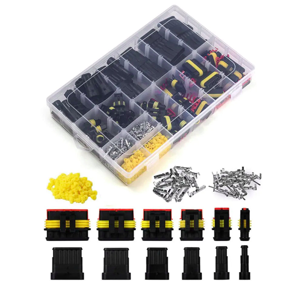 Waterproof Connectors Kit Automotive Wire Quick Connector Electrical in Car Wiring Auto Seal Socket 1 2 3 4 5 6 Pin Plug Kit Way
