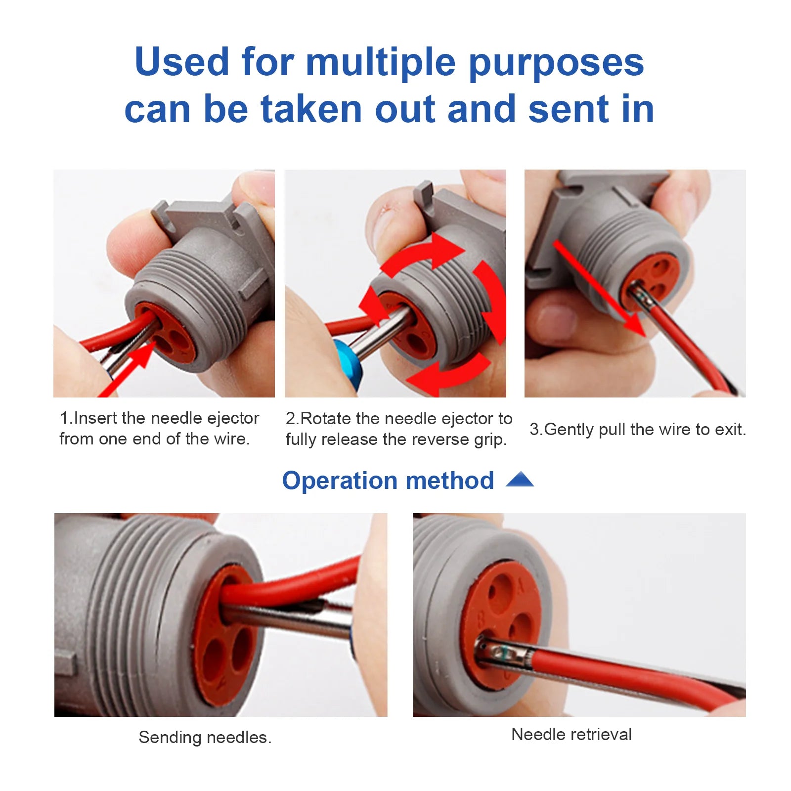 9Pcs Automotive Wiring Harness Removal Tool Kit, Automotive Wire Connector Pin Release Extractor Automotive Electrical System Re
