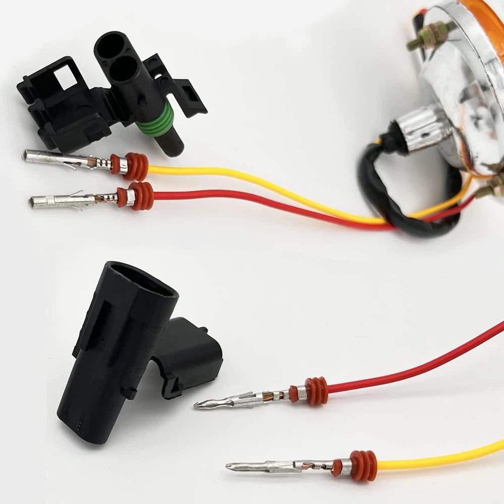 322Pcs 26 Kits 1/2/3/4 Pin Weather Pack Connectors Kit Automotive Electrical Connectors Waterproof Wire Connectors Kit 18-14 AWG