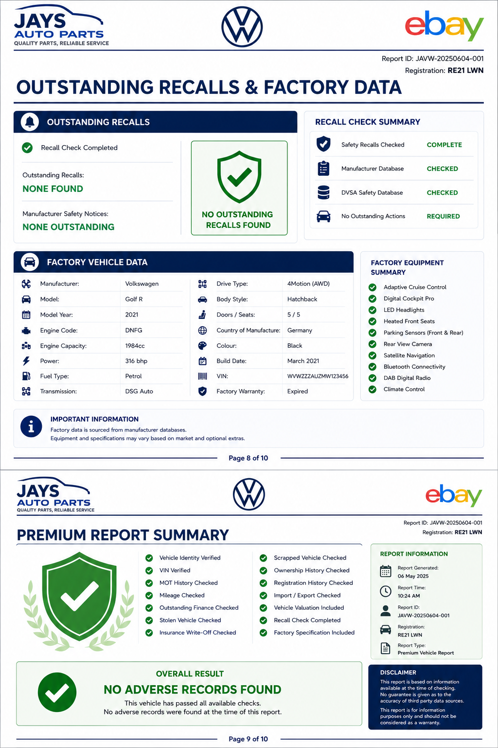 VIN Lookup & Full Vehicle History Report